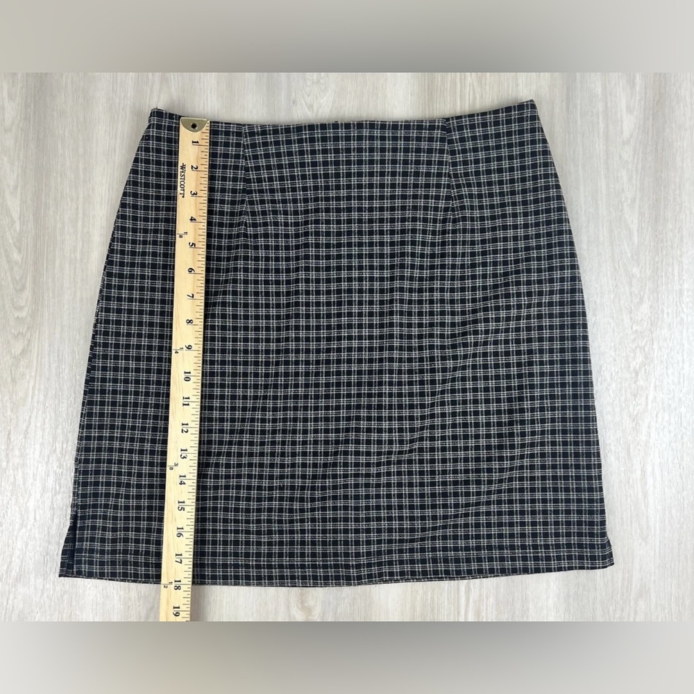 Vintage Studio 90s Gingham Plaid Pleated Skirt School Girl Size 12 Made in USA - Picture 6 of 11